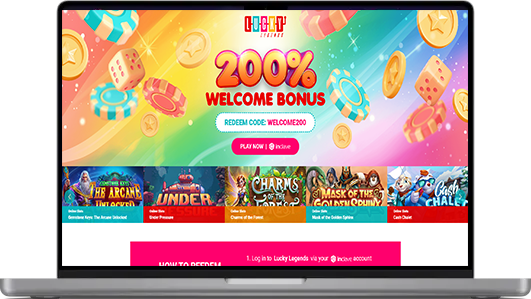 Lucky Legends Casino Desktop